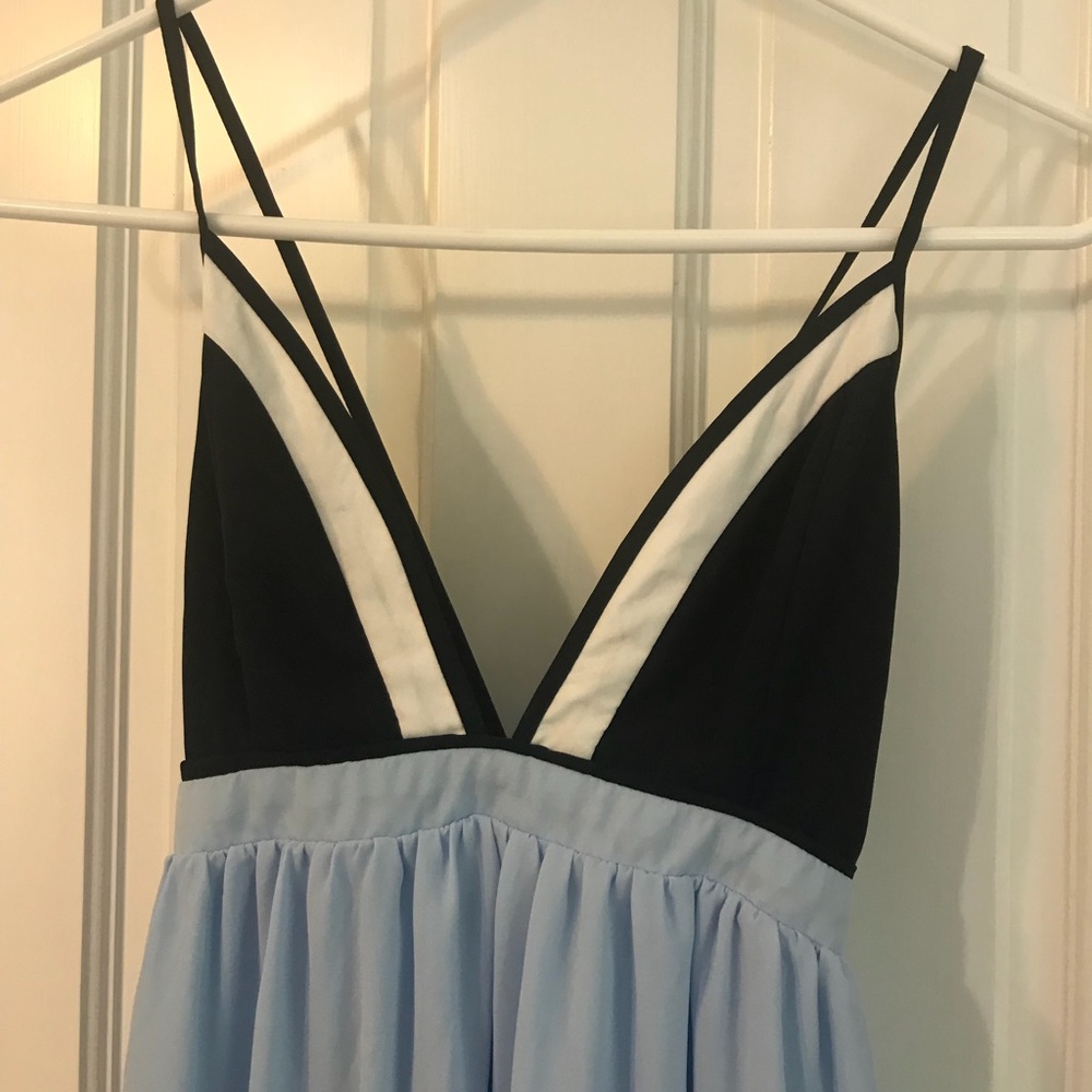 Light blue maxi dress